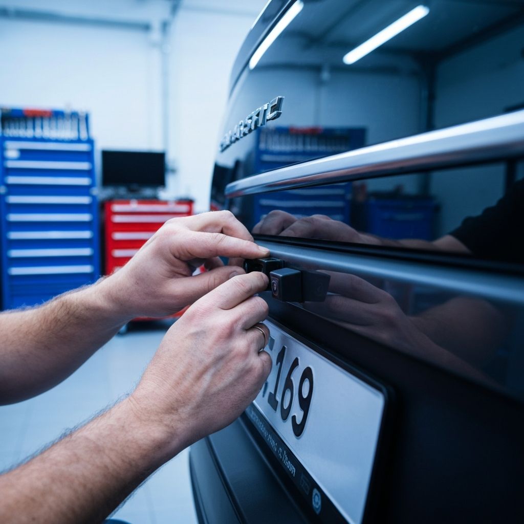 Professional reverse camera installation